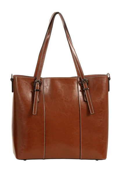 MADRID LEATHER TOTE - L11