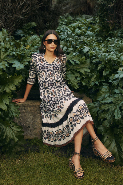 ZOE MIDI DRESS - LS3035 DRESS