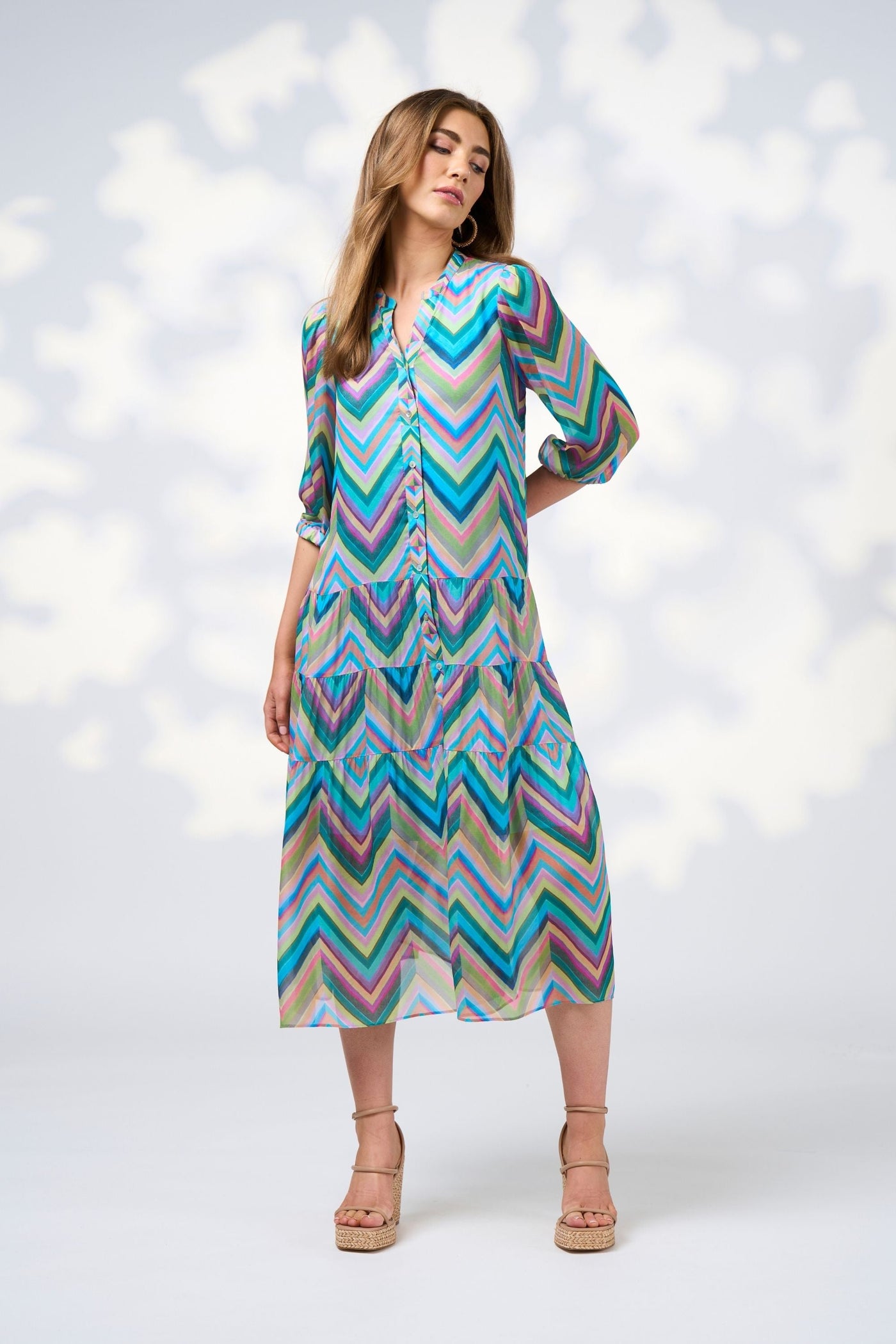 WANDERLUST MIDI DRESS LS3054W DRESS