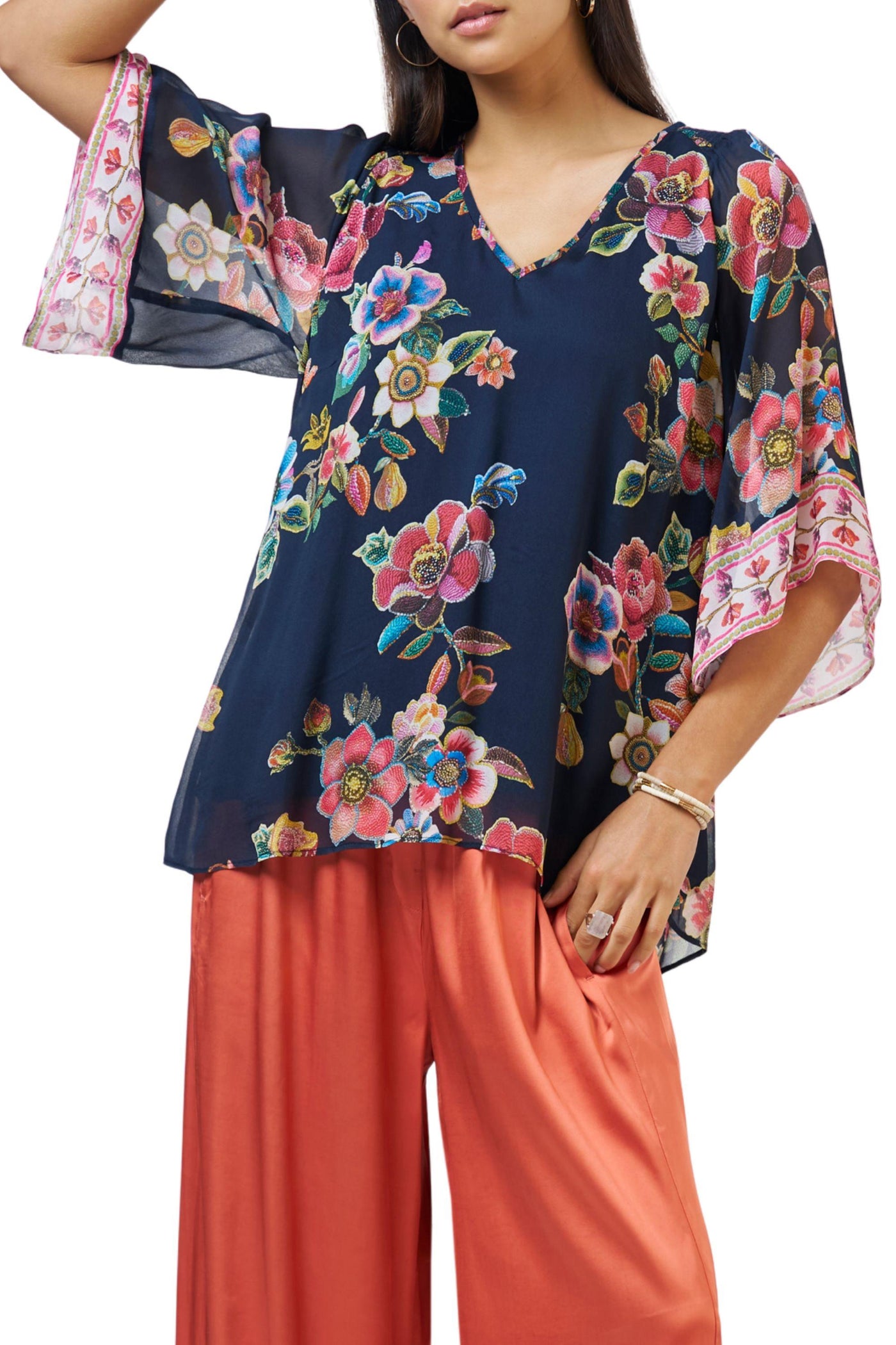 MYSTIC ROSE BLOUSE - LS3131