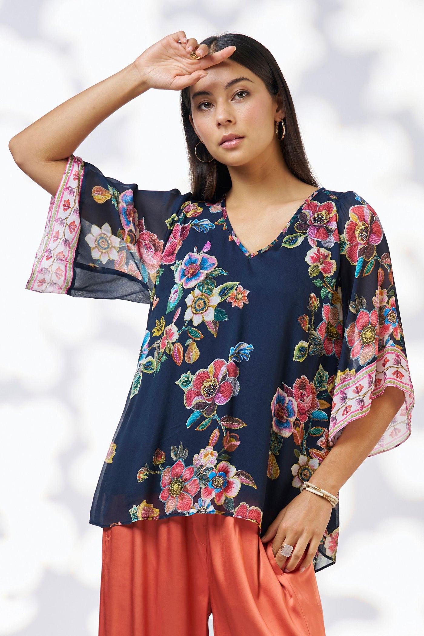 MYSTIC ROSE BLOUSE - LS3131