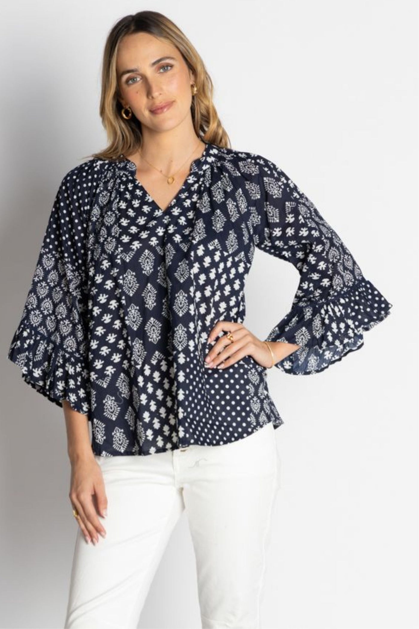 TALEI TOP XS / NAVY TOP