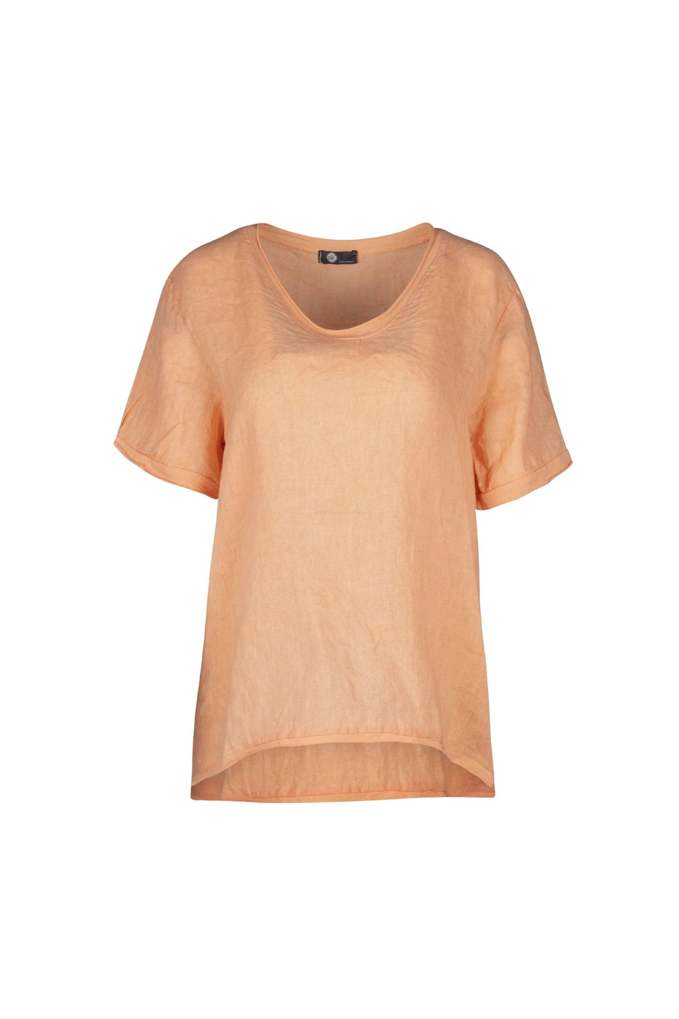 KNIT WOVEN COMBO TOP - 10-1719W
