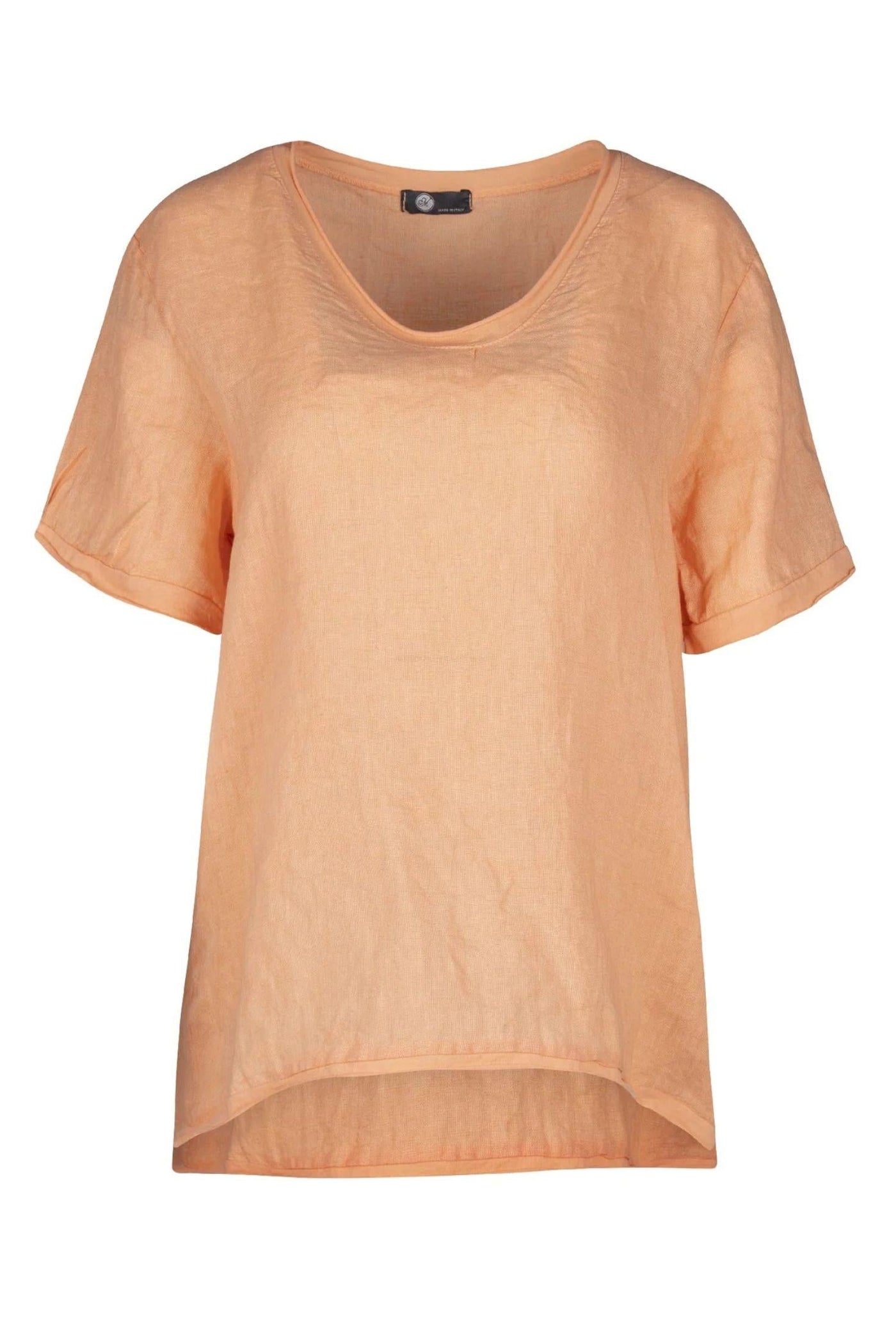 KNIT WOVEN COMBO TOP - 10-1719W