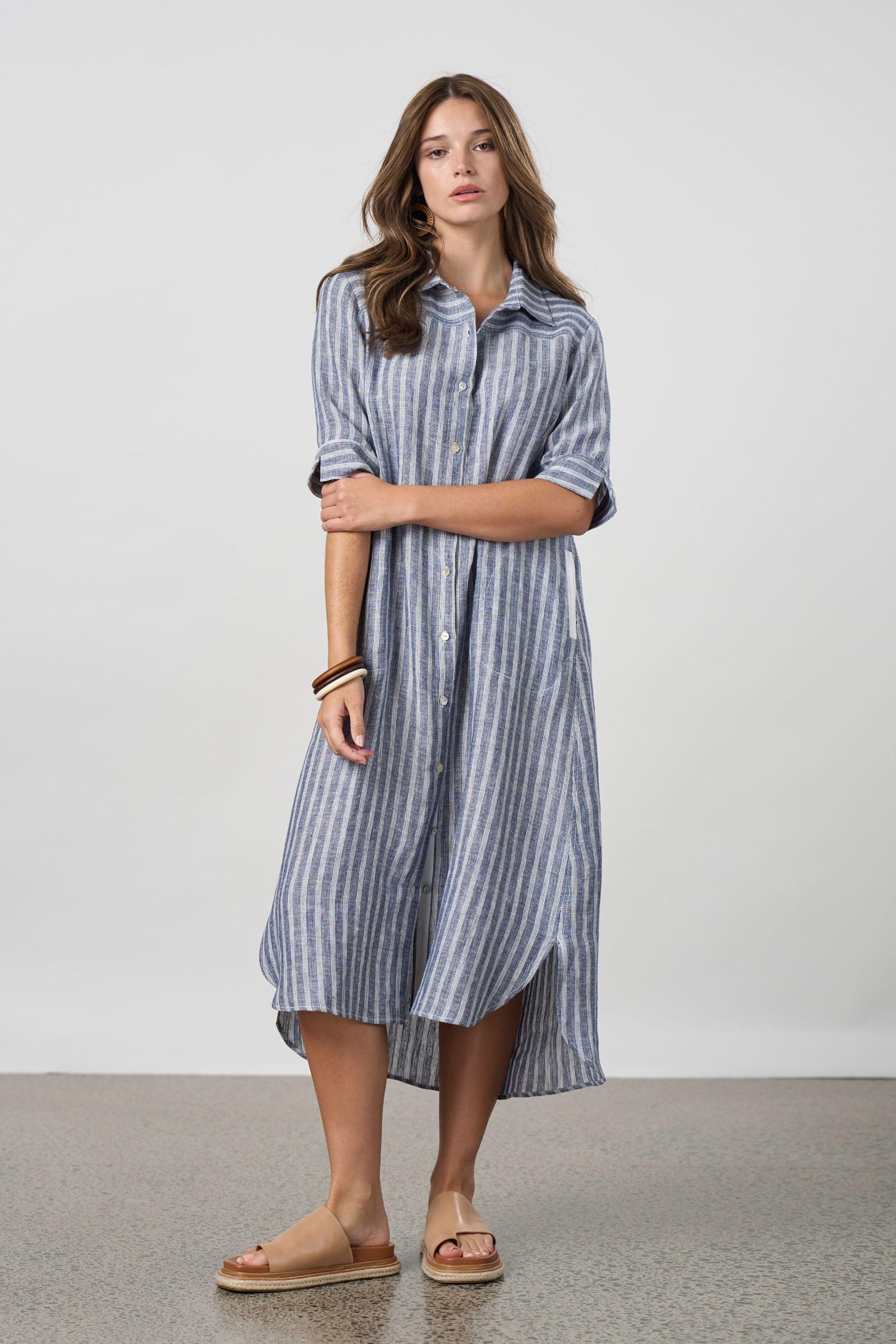 INTERVAL SHIRT DRESS - MS1725 8 / NAVY DRESS