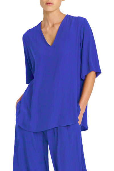 SWISH PLAZA TOP - F678839 8 / COBALT TOP