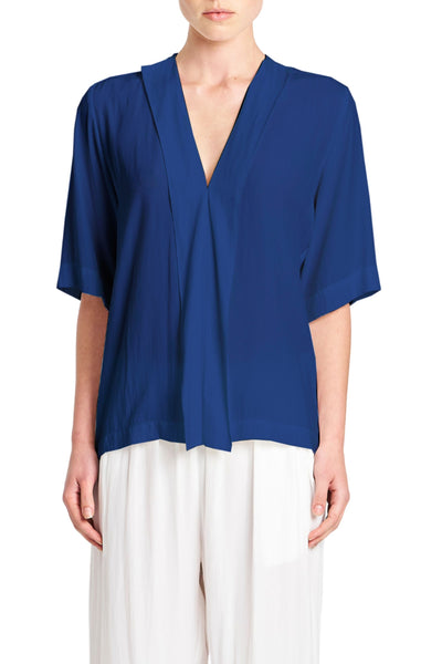 RIBBON EDGE PLAZA - F678567 8 / ORIENT BLOUSE