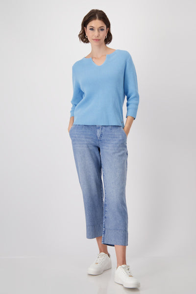 3/4 SLV KNIT TOP - 409483MNR TOP