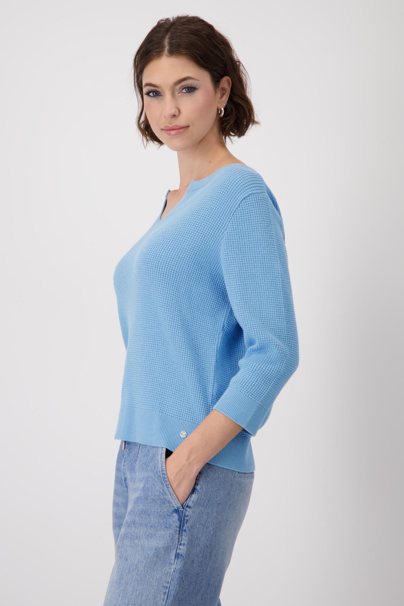 3/4 SLV KNIT TOP - 409483MNR TOP