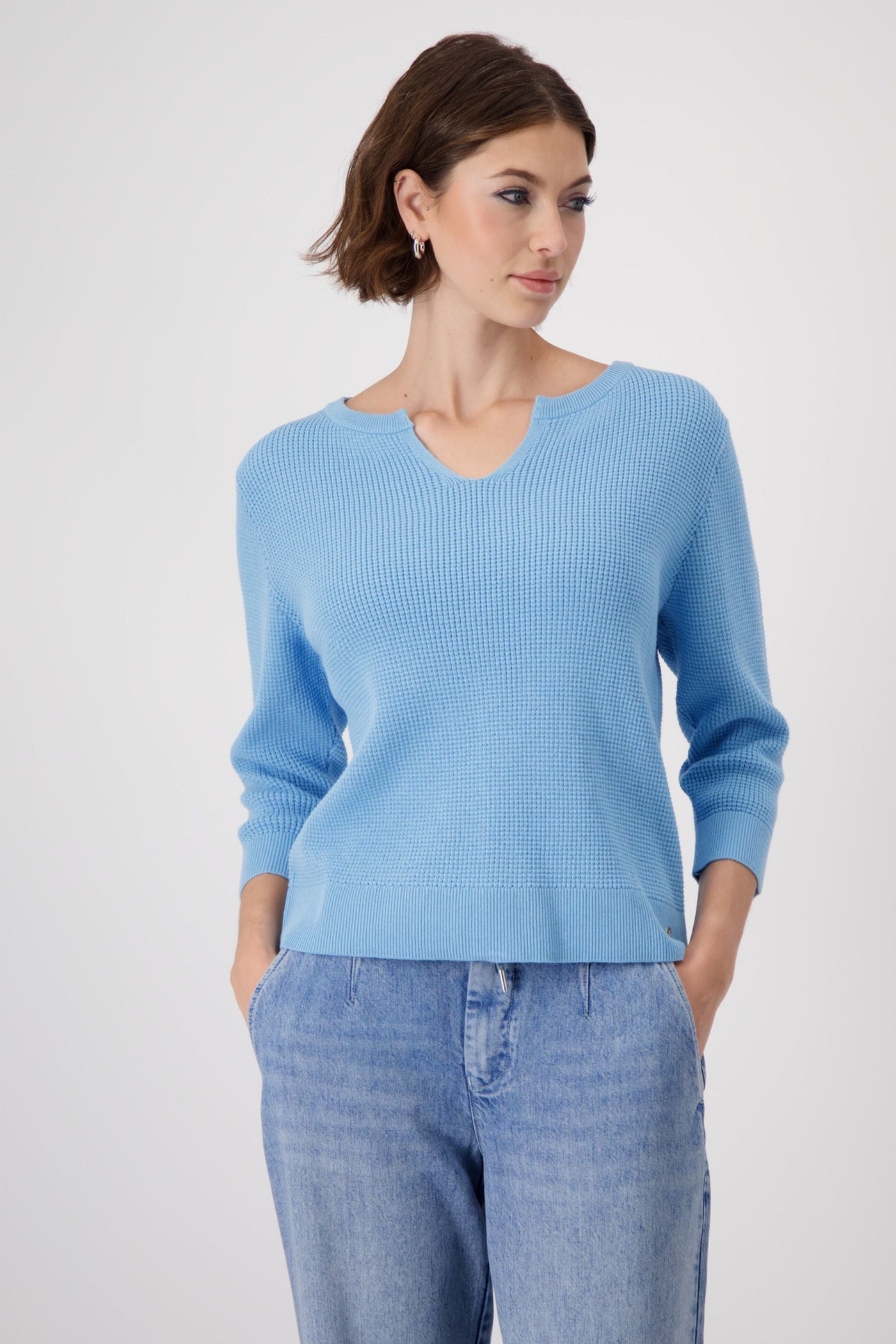 3/4 SLV KNIT TOP - 409483MNR TOP