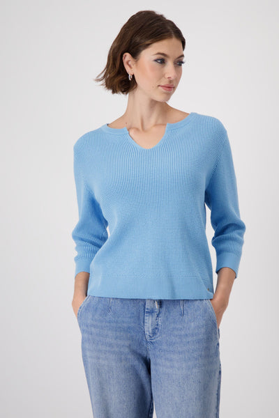3/4 SLV KNIT TOP - 409483MNR TOP