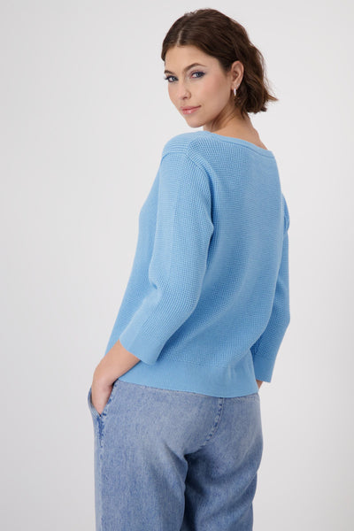 3/4 SLV KNIT TOP - 409483MNR TOP