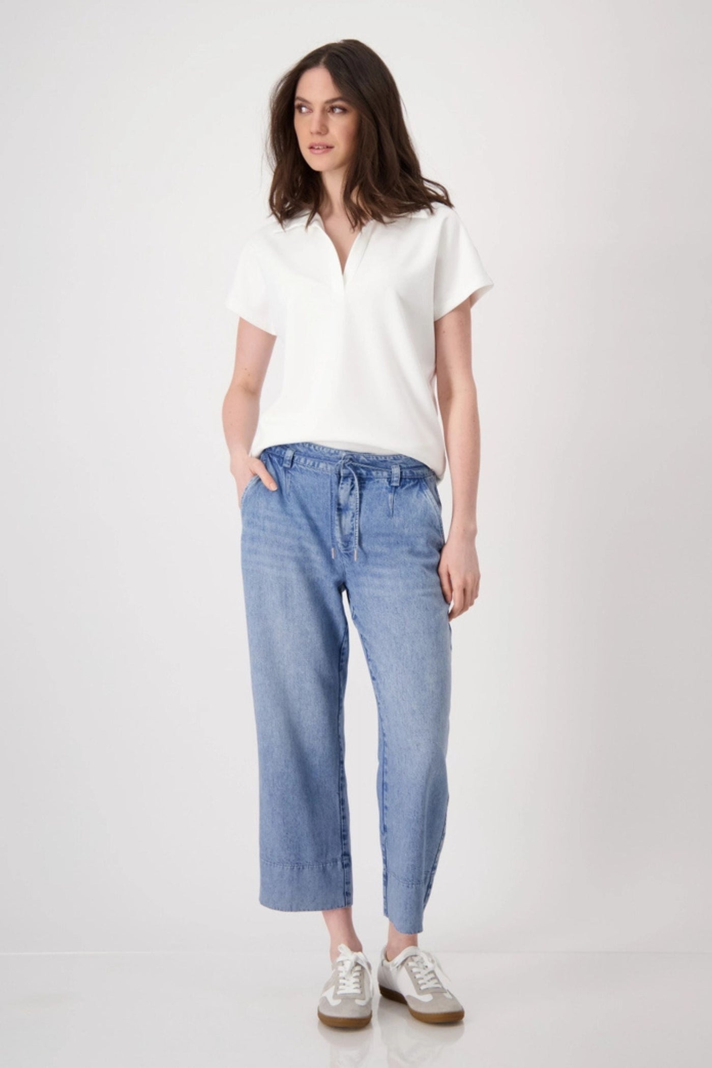 POLO COLLAR TEE 409535MNR TOP