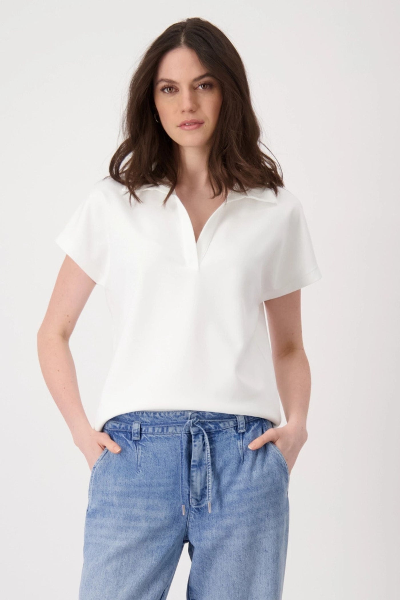 POLO COLLAR TEE 409535MNR TOP