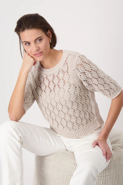 3/4 SLV KNIT TOP - 409480MNR TOP