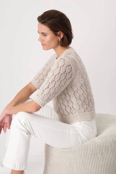 3/4 SLV KNIT TOP - 409480MNR TOP