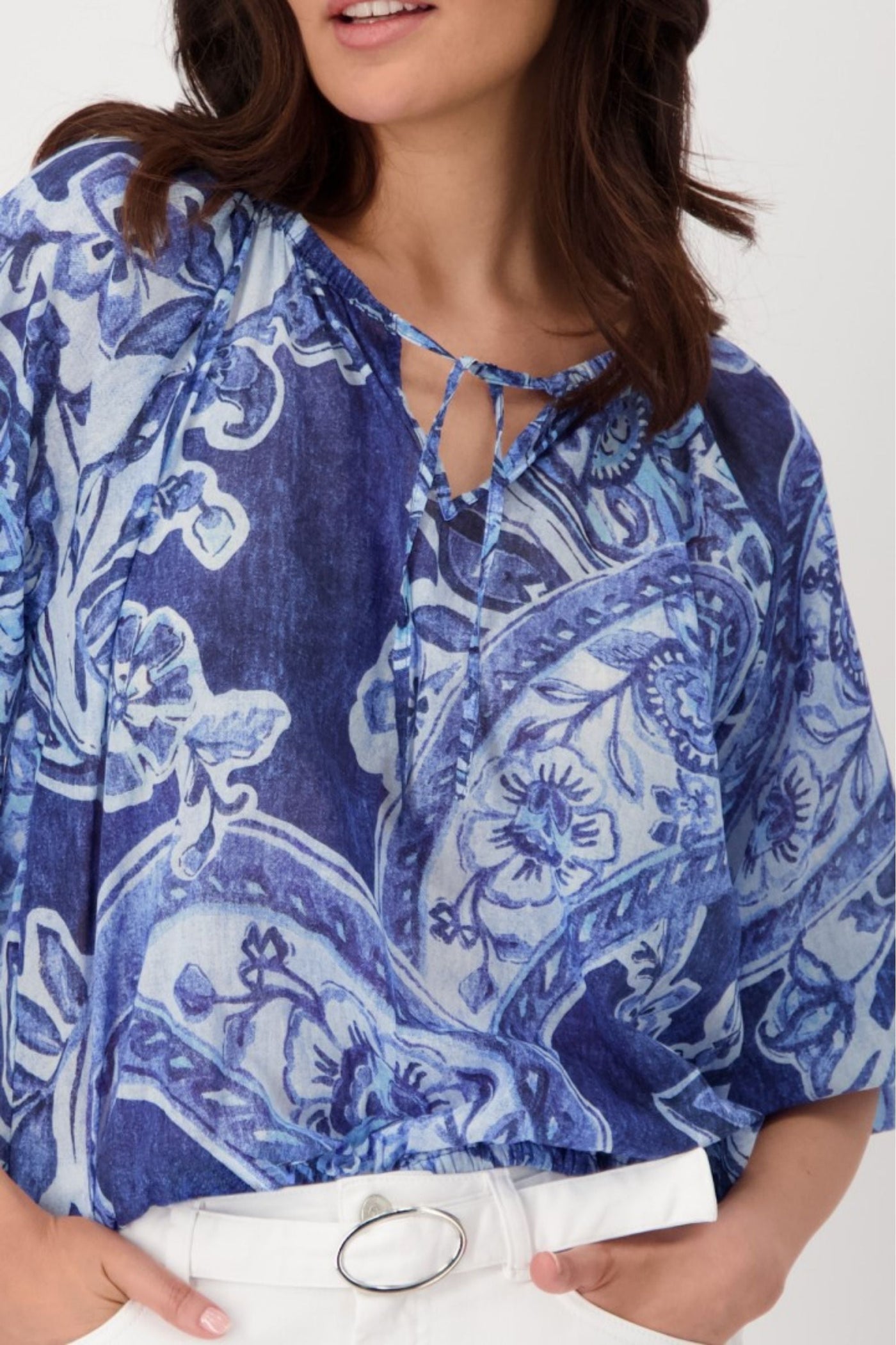 PAISLEY PRINT BLOUSE 409755MNR BLOUSE