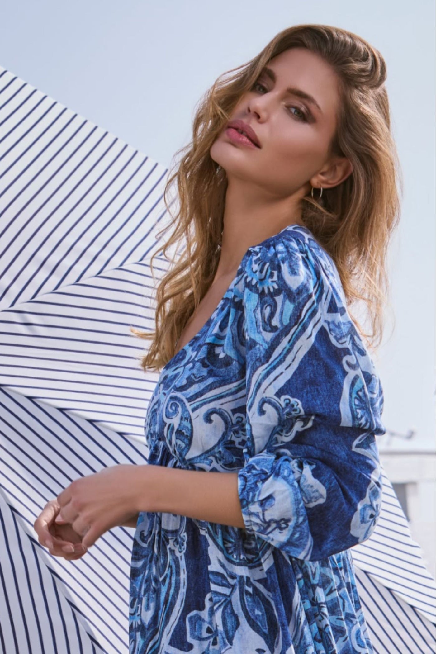 PAISLEY PRINT BLOUSE 409755MNR BLOUSE