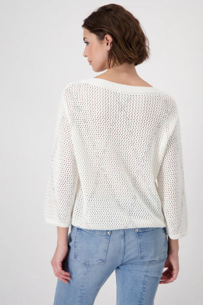 SEQUIN KNIT TOP - 409226MNR TOP