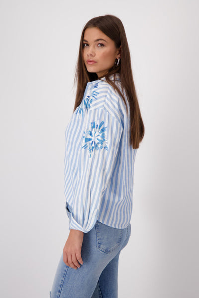 SEQUIN STRIPE SHIRT - 409145MNR SHIRT