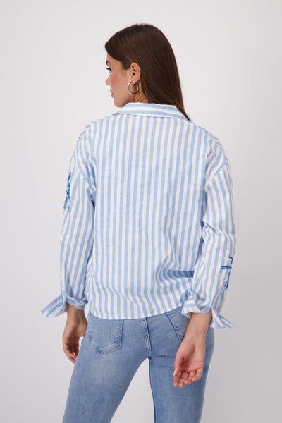 SEQUIN STRIPE SHIRT - 409145MNR SHIRT