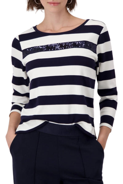 MONARI-STRIPE-TEE-409136