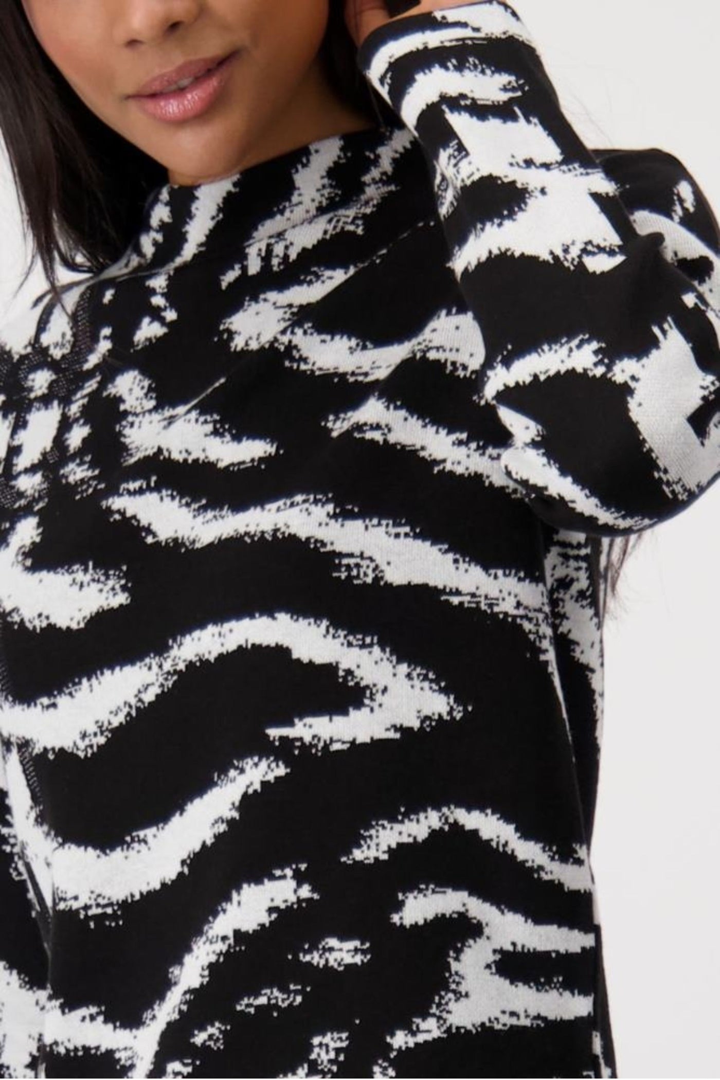 SWIRL KNIT PULLOVER - 808336MNR