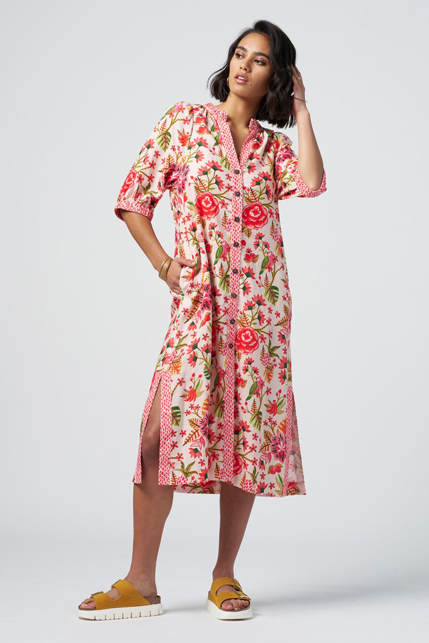 POLLY WANTS A SHIRT DRESS - MS1402