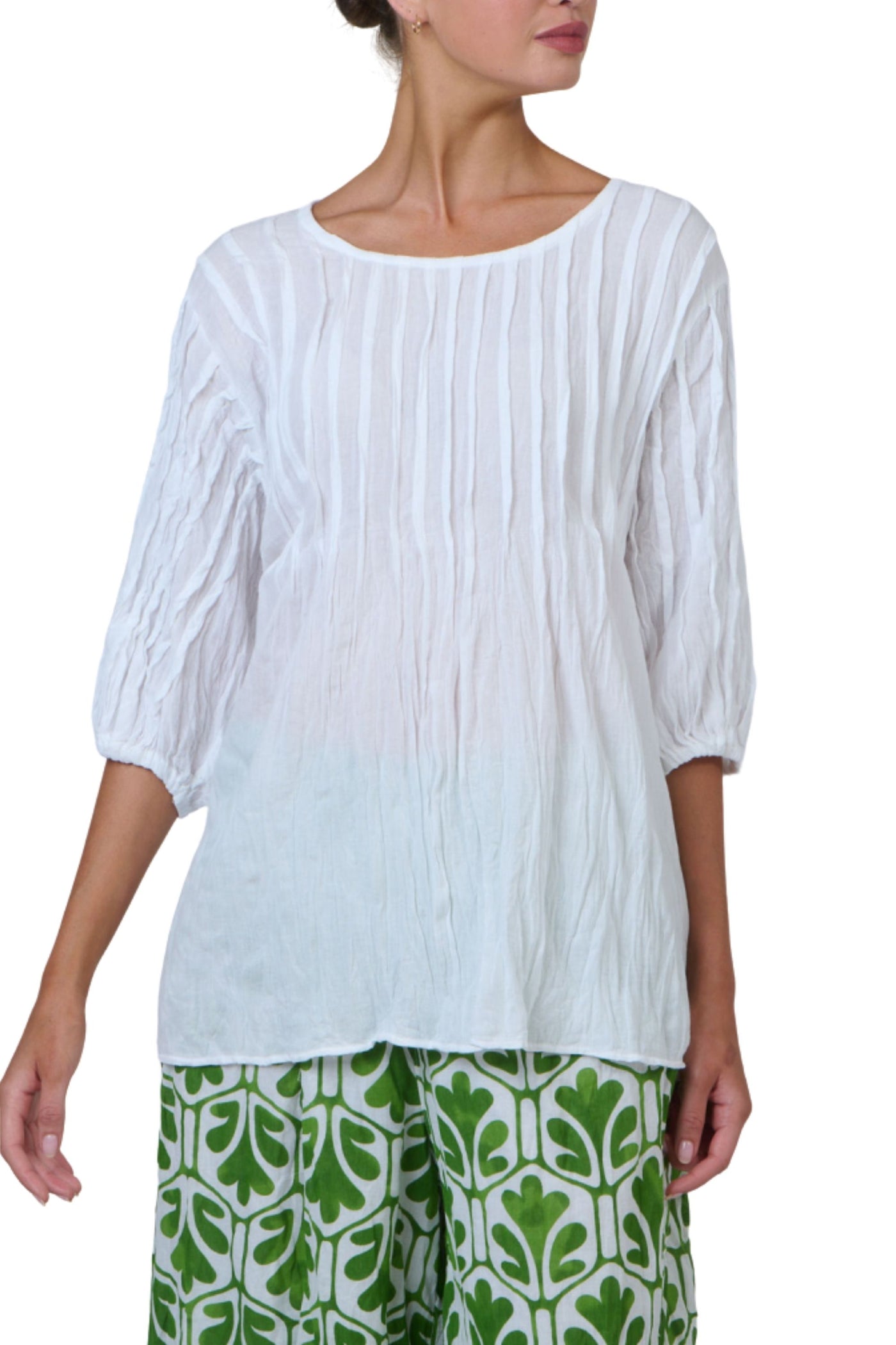 1/2 SLEEVE COTTON TOP - N26