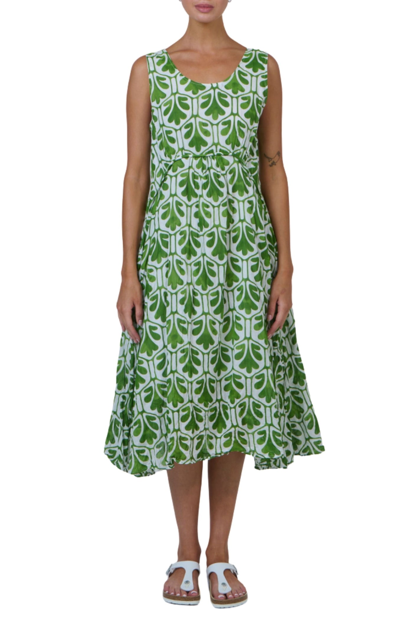MIDI DRESS - N74 S/M / GREEN DRESS