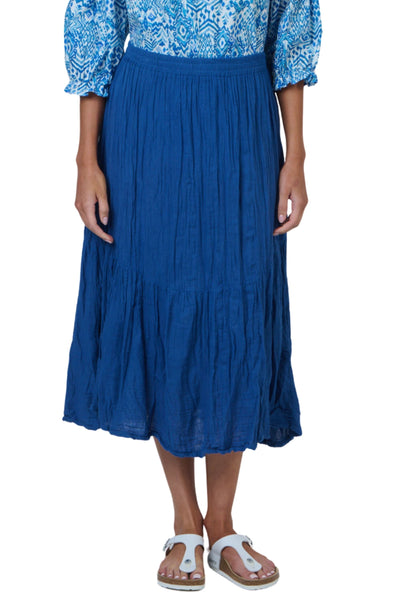 MIDI SKIRT - P173 S/M / BLUE SKIRT