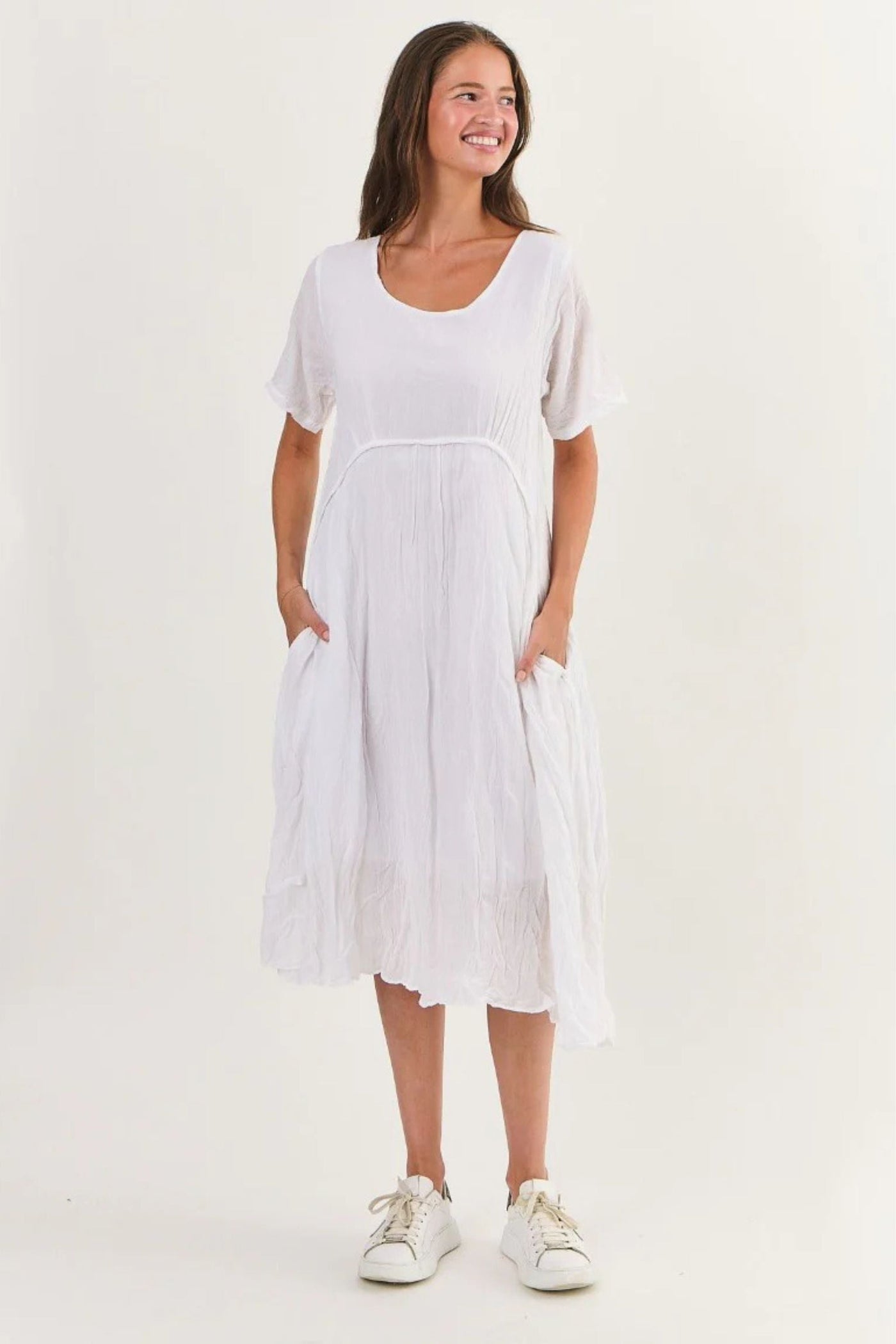 ROUND NECK COTTON DRESS - P150 DRESS