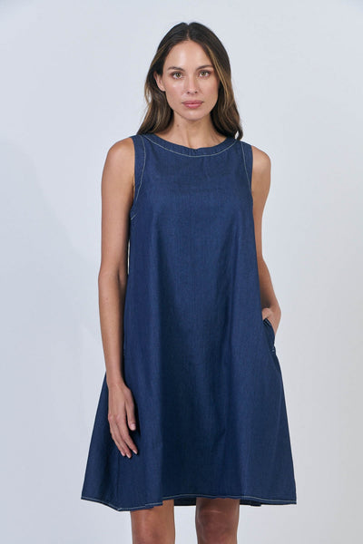 TIE BACK DRESS - GA518