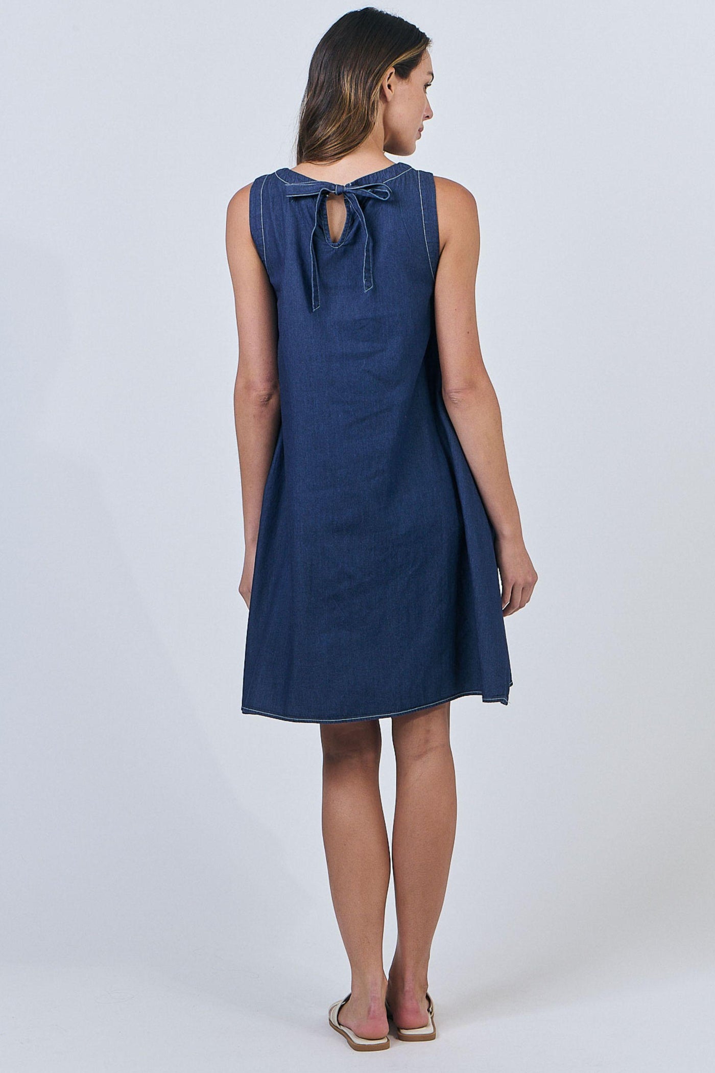 TIE BACK DRESS - GA518