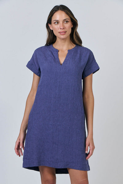 V NECK DRESS - GA613