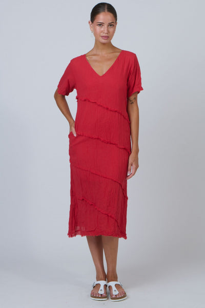 V-NECK DRESS - P167 DRESS