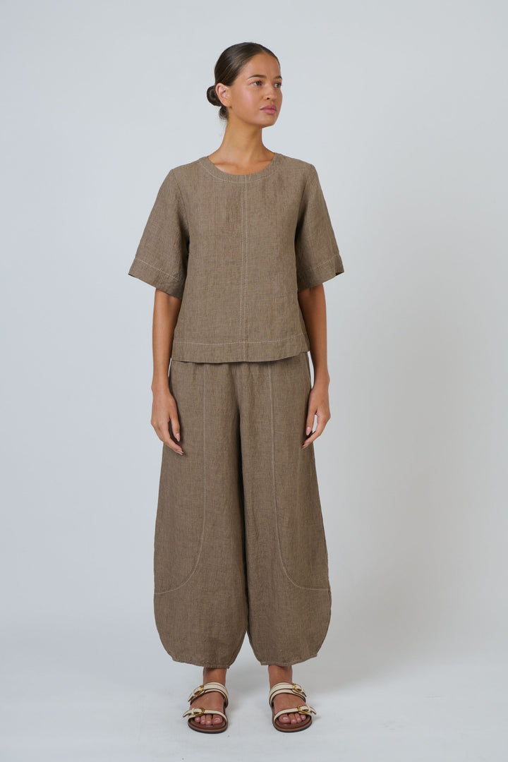 LINEN TOP - GA724A
