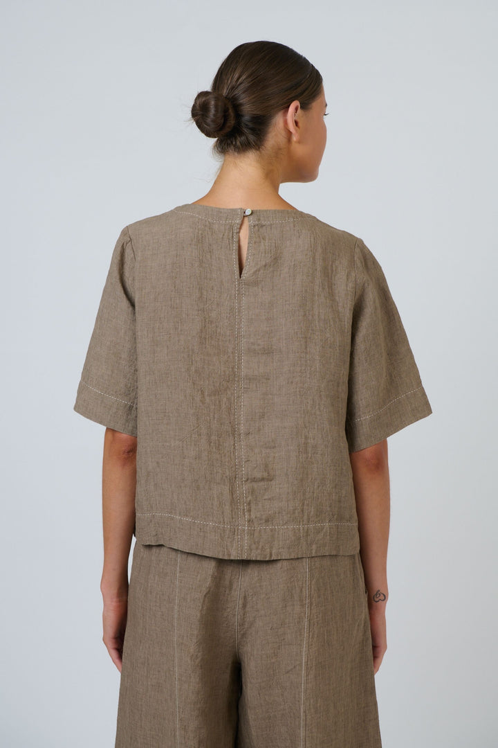 LINEN TOP - GA724A