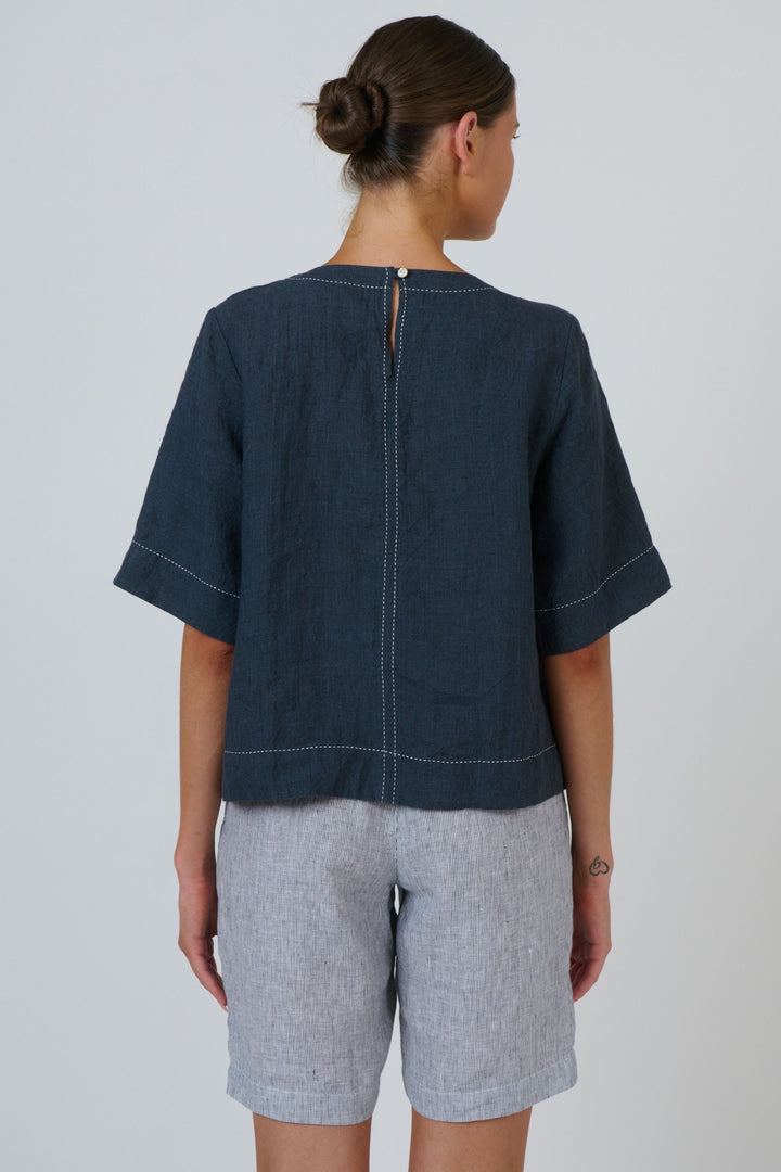 LINEN TOP - GA724A