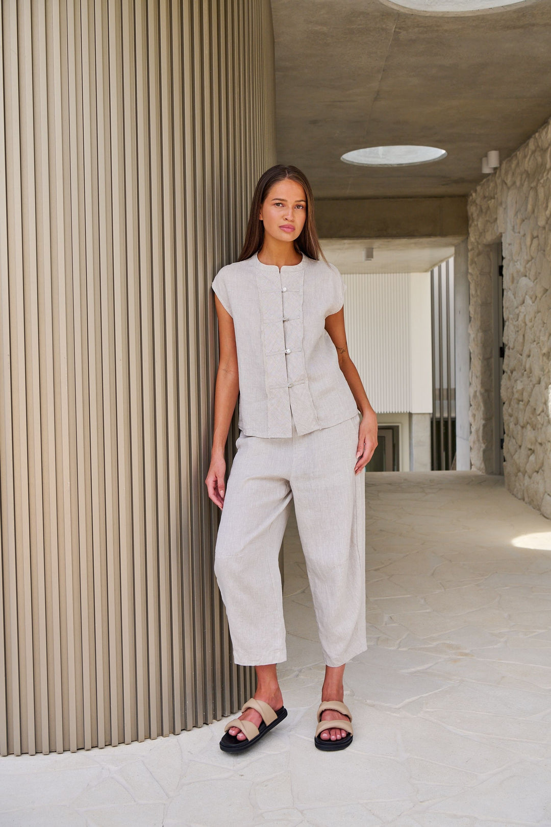 LINEN PANTS - GA711