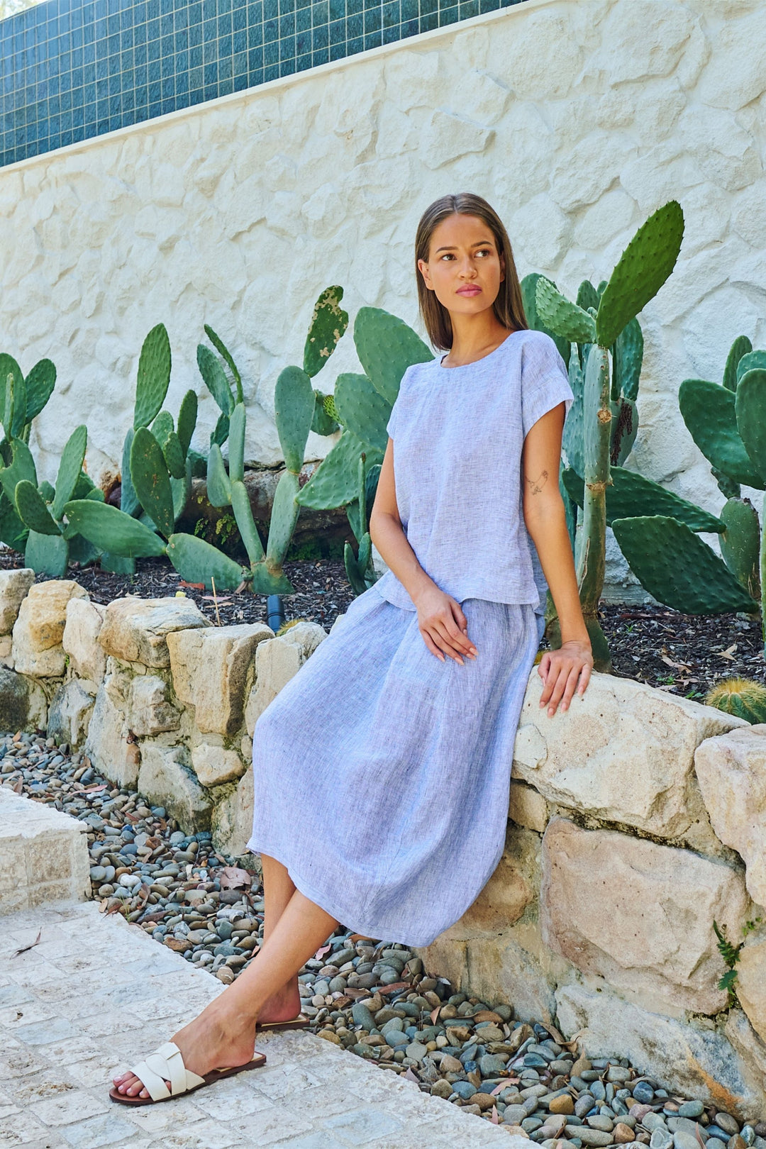 LINEN SKIRT - GA639