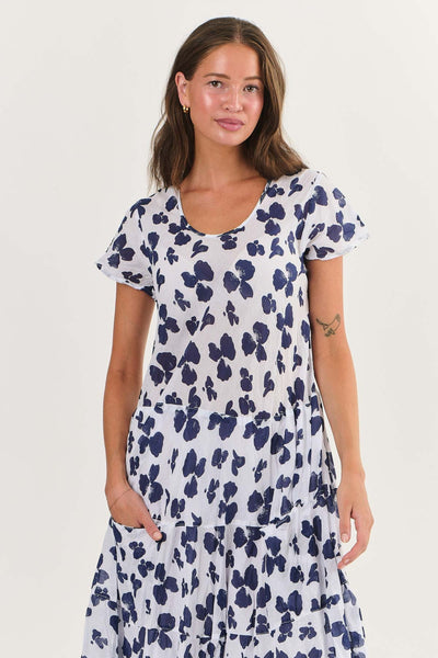 CAP SLEEVE COTTON DRESS - O38