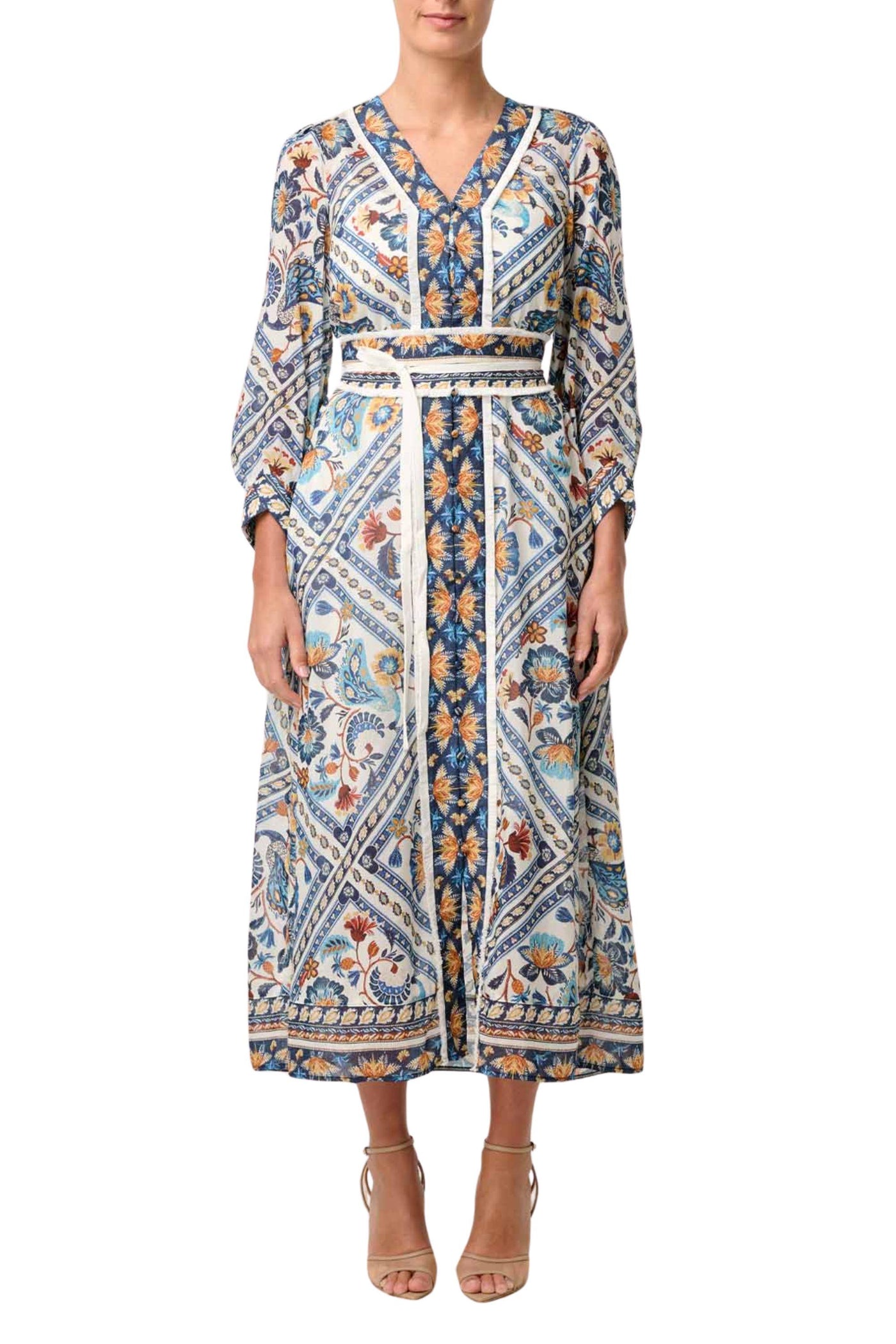 ALEXIS CONTRAST TRIM DRESS - OW42005