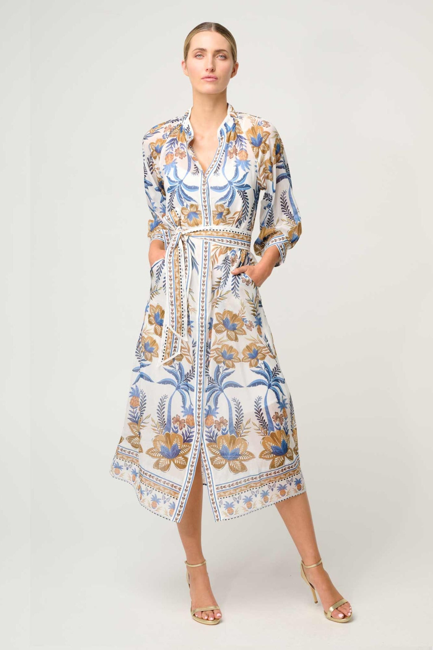 CARMEN SILK COTTON DRESS - OW42026 DRESS
