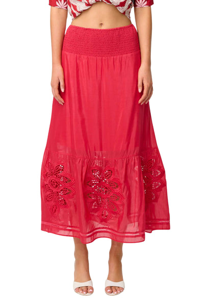 CORDELIA SHIRRED WAIST SKIRT - OW61901
