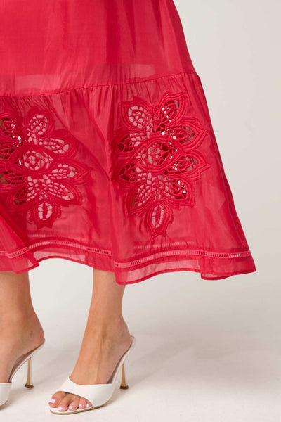 CORDELIA SHIRRED WAIST SKIRT - OW61901