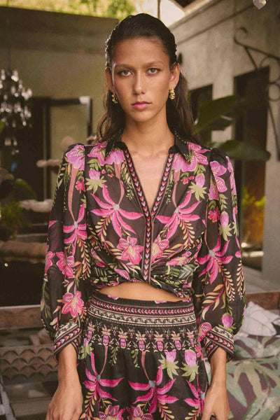 ELYSIAN SILK CONTRAST SHIRT - OW22010