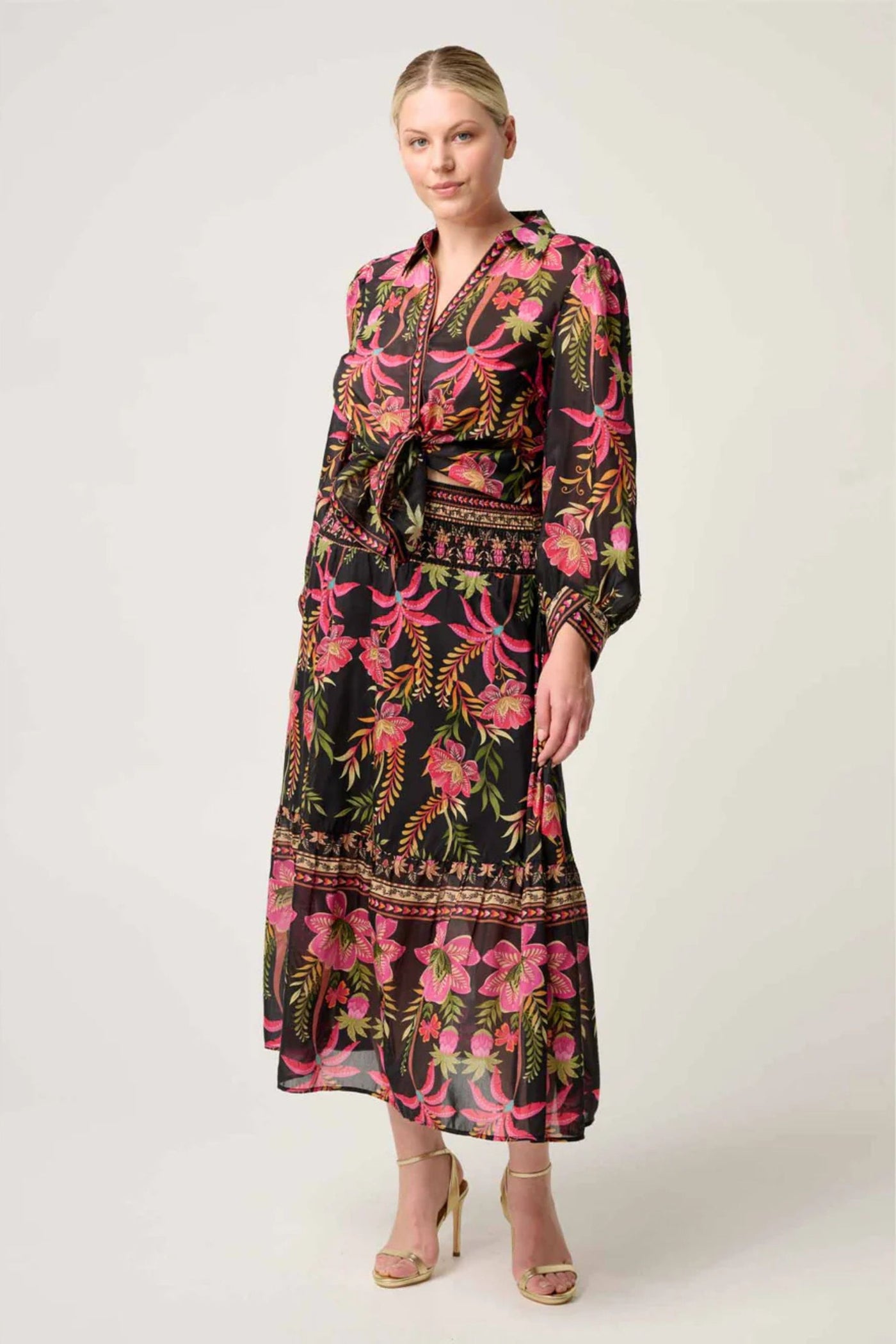 ELYSIAN SILK CONTRAST SHIRT - OW22010
