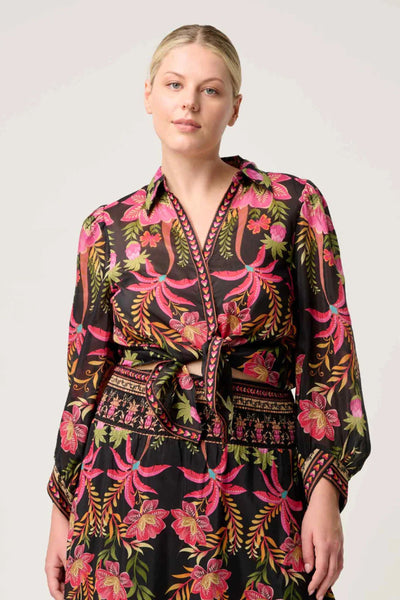 ELYSIAN SILK CONTRAST SHIRT - OW22010