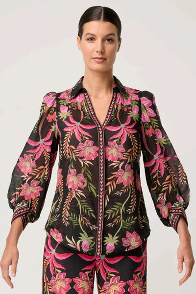 ELYSIAN SILK CONTRAST SHIRT - OW22010